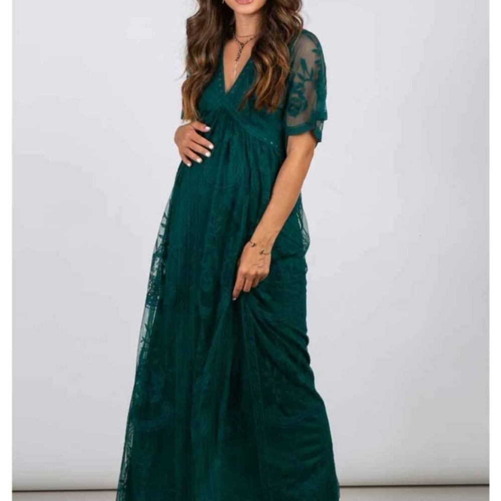 Forest Green Pinkblush Maternity Dress